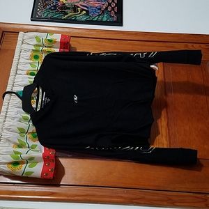 DKNY cut off crop sweater hooded